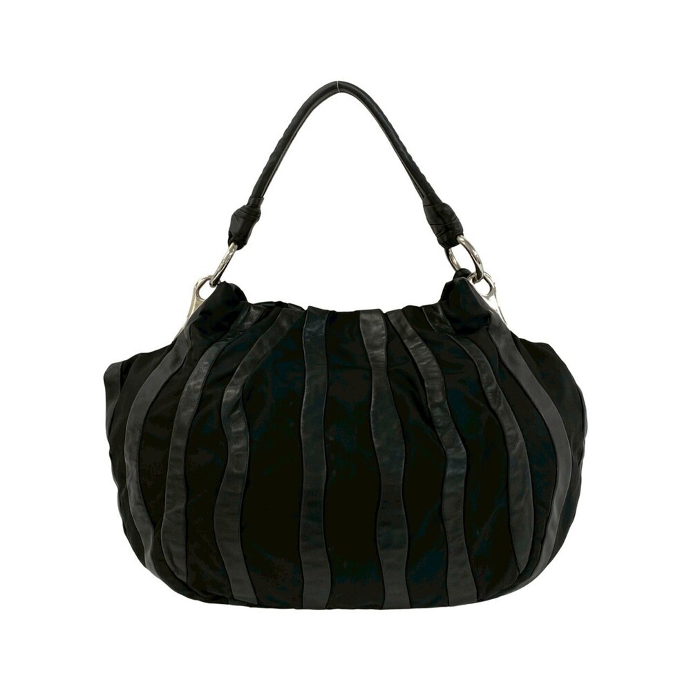 PRADA Black Leather Shoulder Bag - Picture 3 of 10
